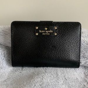 NWT kate spade tellie grove street wallet in black